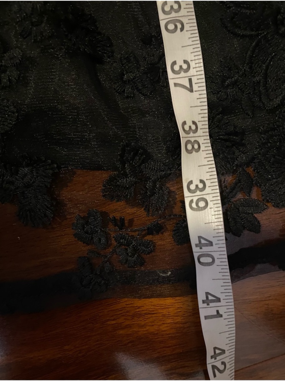 Lulus Quite Perfect Party Cocktail Black Lace embroidered strapless Midi Dress - Picture 6 of 12
